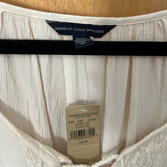 American Eagle Outfitters Cream Lace-Up Dress - Picture 2 of 4